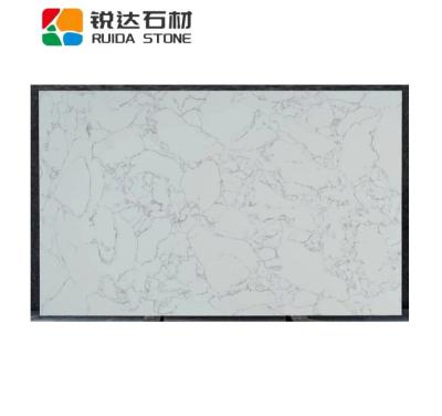 China Modern Price STONE Cheap Artificial Marble Stone RUIDA Slab White Sheet For Kitchen Shower Base Tray Border for sale