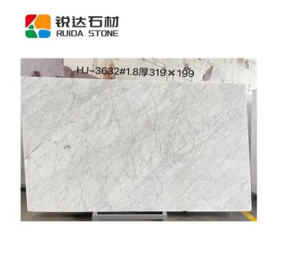 China Modern RUIDA STONE Bianco Cararra Statuario Nature White Marble Price of Laminate Marble Stone Marble for sale