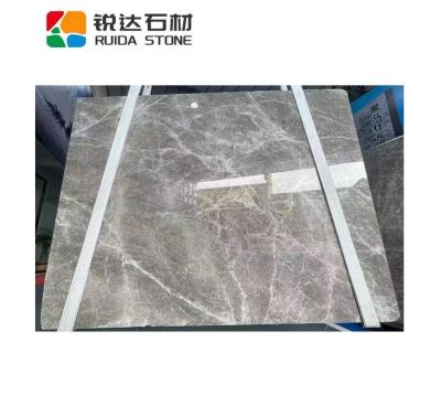 China Modern RUIDA STONE Natural Marble Anmashi Gray Color Stone Sheet Slab For Floor Wall Tiles Stair Case for sale