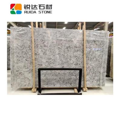 China PIERRE de RUIDA Modern Gray Color Stone Sheet Luxury Natural Marble Slab For Floor Wall Tiles for sale