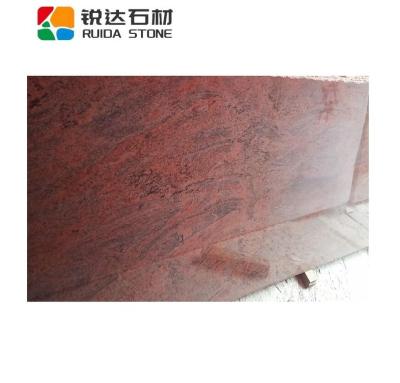 China RUIDA Modern Stone Cheap Price Natural Granite Multicolor Red Slab For Flooring for sale