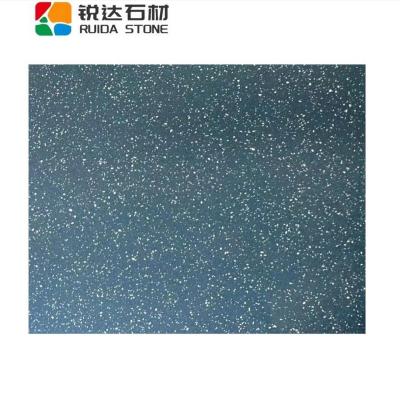 China Factory Price Modern STONE RUIDA Terrazzo Artificial Stone Aurora Blue Slab For Kitchen Counter Tops Table Tops Office Tiles for sale