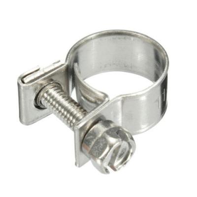 China Easy Install China Technology Production Round 7mm Pipe Clamp Small Adjustable Galvanized Steel Pipe Clamp for sale