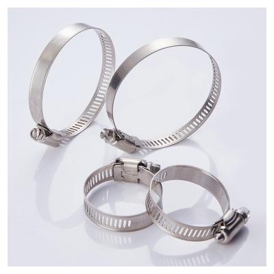 China Heavy Duty 304 Stainless Steel Hose Clamp Diesel Oil Hose Clamp 304 Heavy Duty American Style Hose Clamps for sale