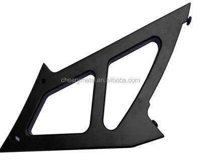 China Aluminum Black Customized Aluminum CNC Machine Parts, Auto Parts, Car Tail Bracket for sale