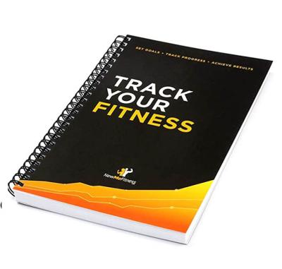 China Custom Hardcover Personalized Fitness Month Wellness Journal Weekly Meals Tracking Happiness Planner for Men for sale