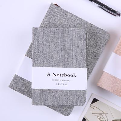 China Custom Notebooks A5 A6 School Diary Notebooks Custom Hardcover Canvas Journal Customized Free Sample Hardcover Journal With Good Quality for sale