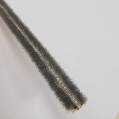 China Industrial Wholesale Aluminum Door Window Accessories Factory Price Weatherstrip Brush Seal Strip Wool Pile Mohair Finned Strip With Fin for sale