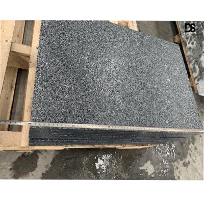 China China Jinzhai New Modern G654 Granite Flamed Brushed Tile Factory Direct Dark Gray Granite Tiles Outdoor Paving for sale