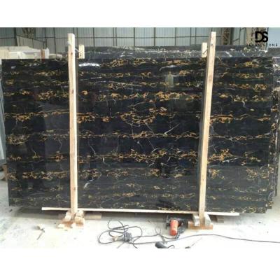 China Modern Nero Portoro Stone Marble Italy Athens Portoro Marble Slabs Italy Athens Portoro Marble Slabs Black Gold Flower Golde Flower Tiles Polished Marble Slabs for sale