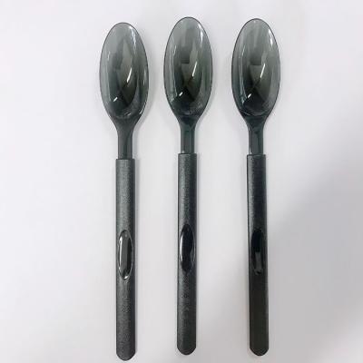 China Disposable Biodegradable Plastic Disposable Cutlery Hard Spoons and Compostable Cutlery Set for sale