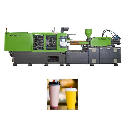 China Keba Control Panel Horizontal Using Advanced Milk Tea Cup Molding Machinery for sale