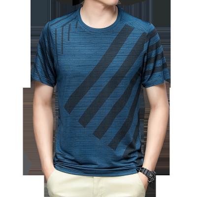 China 2022 hot sale men's quick dry shirts QUICK DRY knitted casual print men's clothing gym workout T-shirts for sale