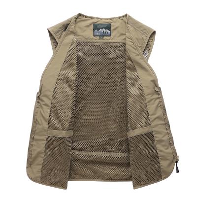 China Mens Waterproof Multi Duty Cargo Vest Sleeveless Pocket Mens Invest Jacket Wholesale Custom Casual Vest for sale