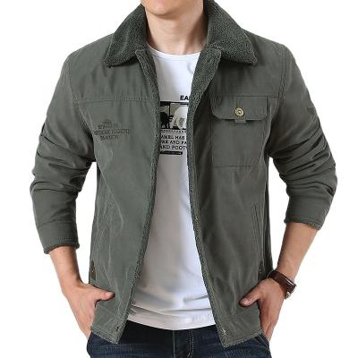 China New Design Cotton Thin Fit Men's Jacket High Quality Men's Winter Jacket Waterproof Plus Fleece Thickened Jacket for sale