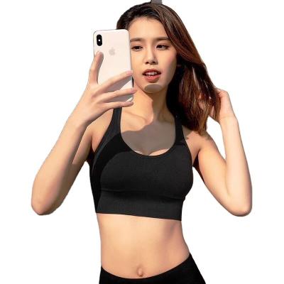 China Women Yoga Women Shockproof Sexy Back Breathable Athletic Fitness Running Gym Vest Tops Sportswear Bras for sale