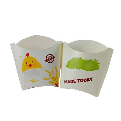 China Grench Bird Compostable Biodegradable Disposable Separate Printed Disposable Fold Vented Korea French Fries Food Paper Packaging Takeout Box for sale