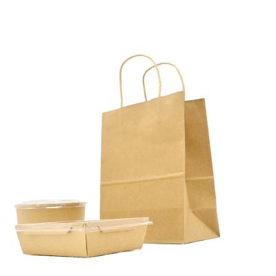 China Biodegradable high quality paper bags rolls raw materials for shopping bag simple luxury with own logo handle for sale