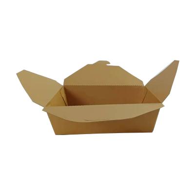 China Biodegradable Disposable Biodegradable Restaurant Wrapping Paper Fast Food Takeout Box for sale