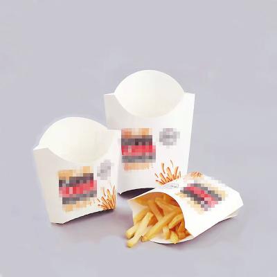 China Food Packaging Box Biodegradable Custom French Fries Carton Box Disposable Grease Fried Chicken Take Out Box for sale