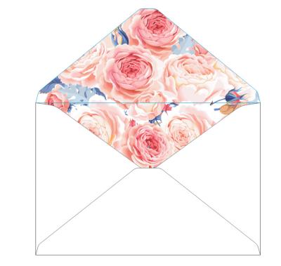 China Luxury flower set envelope kawaii stationery wedding greeting card envelope invitation letter paper envelope for sale