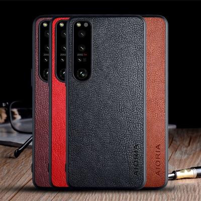 China Shockproof Leather Phone Case For Sony Xperia 1 IV Phone Cover For Sony Xperia 1 IV for sale