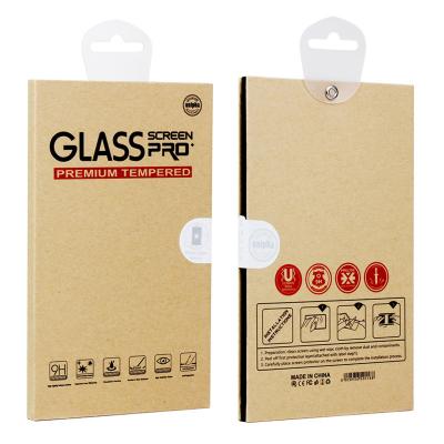 China Hot Sale Recycled Materials Wrapping Paper Tempered Glass Screen Protector Packaging Box Gift Packaging Custom Packaging for sale