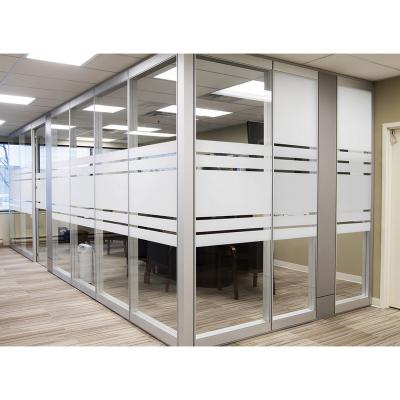 China Panoramic Sliding Aluminum Frame Glass Partition / Suspended Partition Wall for sale