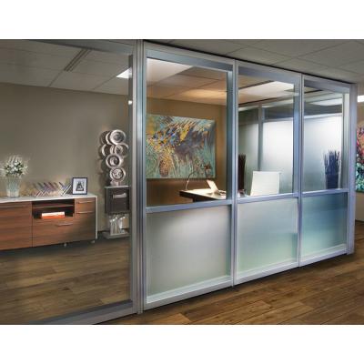 China Single Type Aluminum Frame Glass Partition Wall For Panoramic System for sale