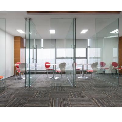 China Glass Office Partition Wall Single Glazed Aluminium Frame Glass Partition Wall for sale