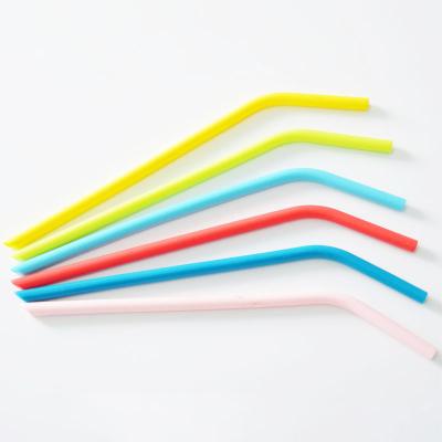 China HYRI Drinking Straw Food Grade BPA Reusable Silicone Flexible Safe Popular Dishwasher Free Eco Friendly Drinking Straw for sale