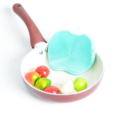 China Viable Silicone Fruit Dish Vegetable Cleaning Brush for sale