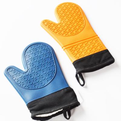 China Ourable and Convenient High Quality HYRI Silicone Household Kitchen Cooking Insulated Oven Miit BBQ Heat Resistant Baking Gloves for sale