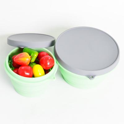 China New Silicone Microwavable Bento Lunch Box For Kids Leakproof Children Bento Box for sale