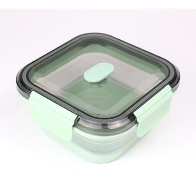 China Steamable HYRI Hot Sale Silicone Food Storage Containers Food Bowl Collapsible Kitchen Microwavable for sale