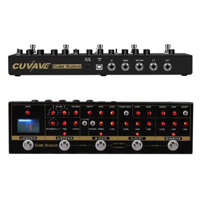 China CUVAVE CUBENT Delay SUGAR Guitar Effect Multi Effect Processor Pedal with 7 Effects 52 Booth Models for sale