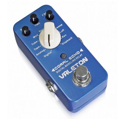 China GUITAR VALETON CORAL ECHO Guitar Effect Pedal with 11 Digital Delay Effects for sale