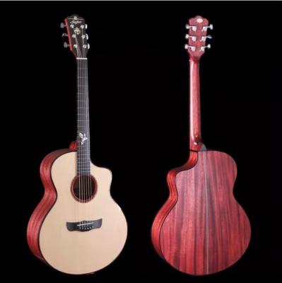 China Sitka St. Paul Fir 600 Series Electric Guitar With Dual System Electric Box for sale