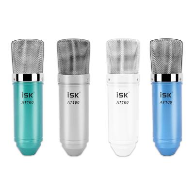 China GUITAR ISK AT100 microphone condenser microphone for computer recording studio performance network karaoke with shock mount for sale