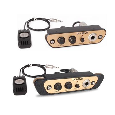 China DOUBLE CJ01/CJ01L Cajon Box Drum Sound Hole Microphone Pickup No Need Drilling CJ01/CJ01L for sale