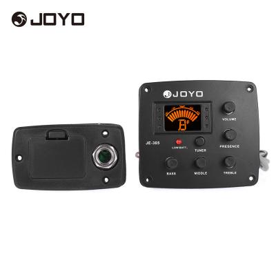 China JOYO JE-305 GUITAR Acoustic Guitar Pickup Preamp 4-Band EQ Equalizer Piezo Tuner System with LCD Display High Quality Guitar Parts for sale