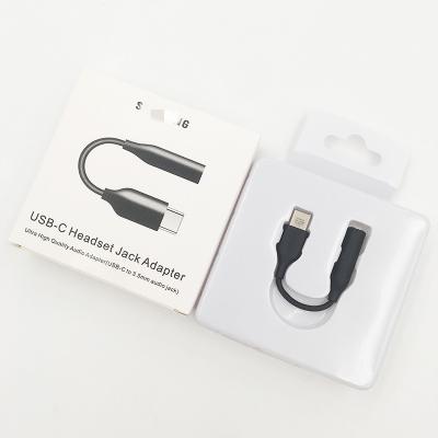 China Original Samsug Mobile Phone Type C 3.5 Jack Earphone Cable USB C to 3.5mm Headphones AUX. for galaxy S20 note plus ultra 10 plus A8S for sale