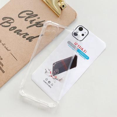 China Transparent Anti-fall TPU Cases Anti Drop Airbag Cell Phone Cases For iPhone 7-12pro Max. for sale