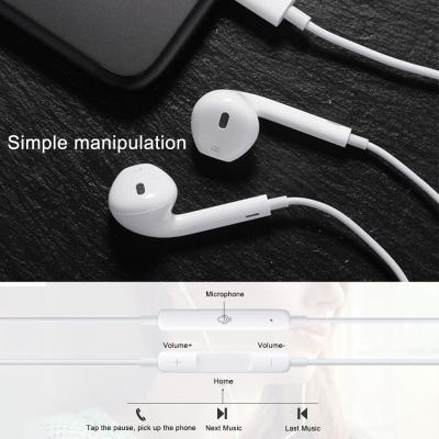 China Original In-Ear Headset Earbuds For iPhone 12 11 Pro 7 8 Plus X XS Max XR Original Earpod Connector for sale