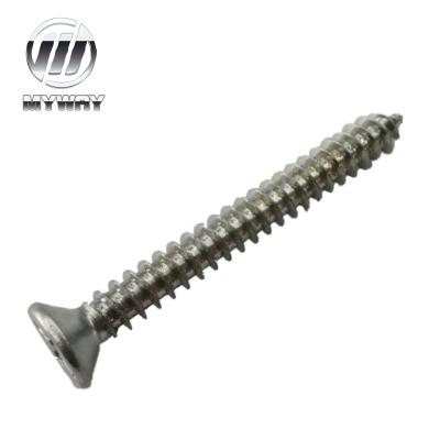 China Carbon steel/SS304/SS316 factory price self tap screw din7982 csk for sale