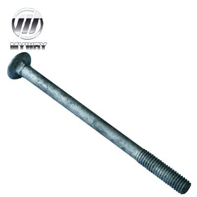 China Steel ASME/ANSI B 18.5.2.3 M Round Head Carriage Bolt Hot Dipped Galvanized Fasteners for sale