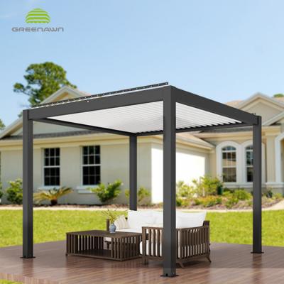 China Easily Assembled Outdoor Aluminum Louvered Garden Pergola Roof Pergola Kits for sale