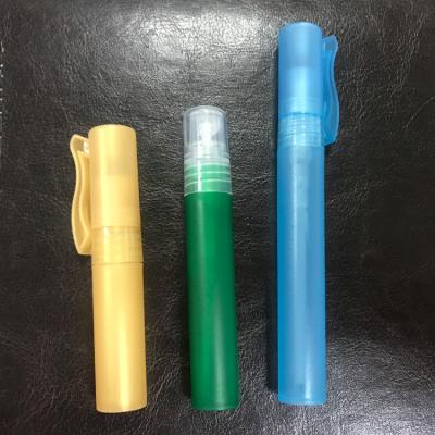 China Non Spill Customized 5ml/10ml Color Mini Perfume Plastic Tube Sprayer Bottles With Sprayer for sale