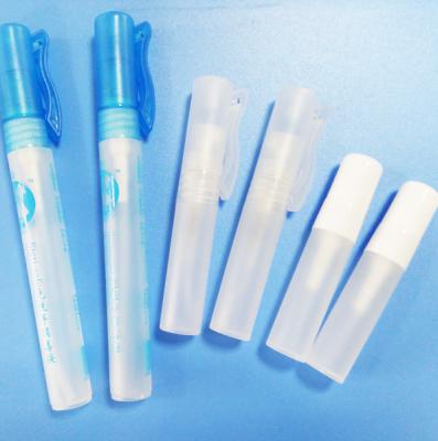 China Eco-friendly Plastic Travel Size 5ml 10ml PP Spray Bottle For Hand Sanitizer Twist Up Perfume Atomizer for sale