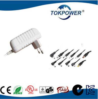 Cina IEC portatile bianco/EN60601 dell'alimentazione elettrica della verruca della parete della spina di adattatore di potere 12V 24V in vendita